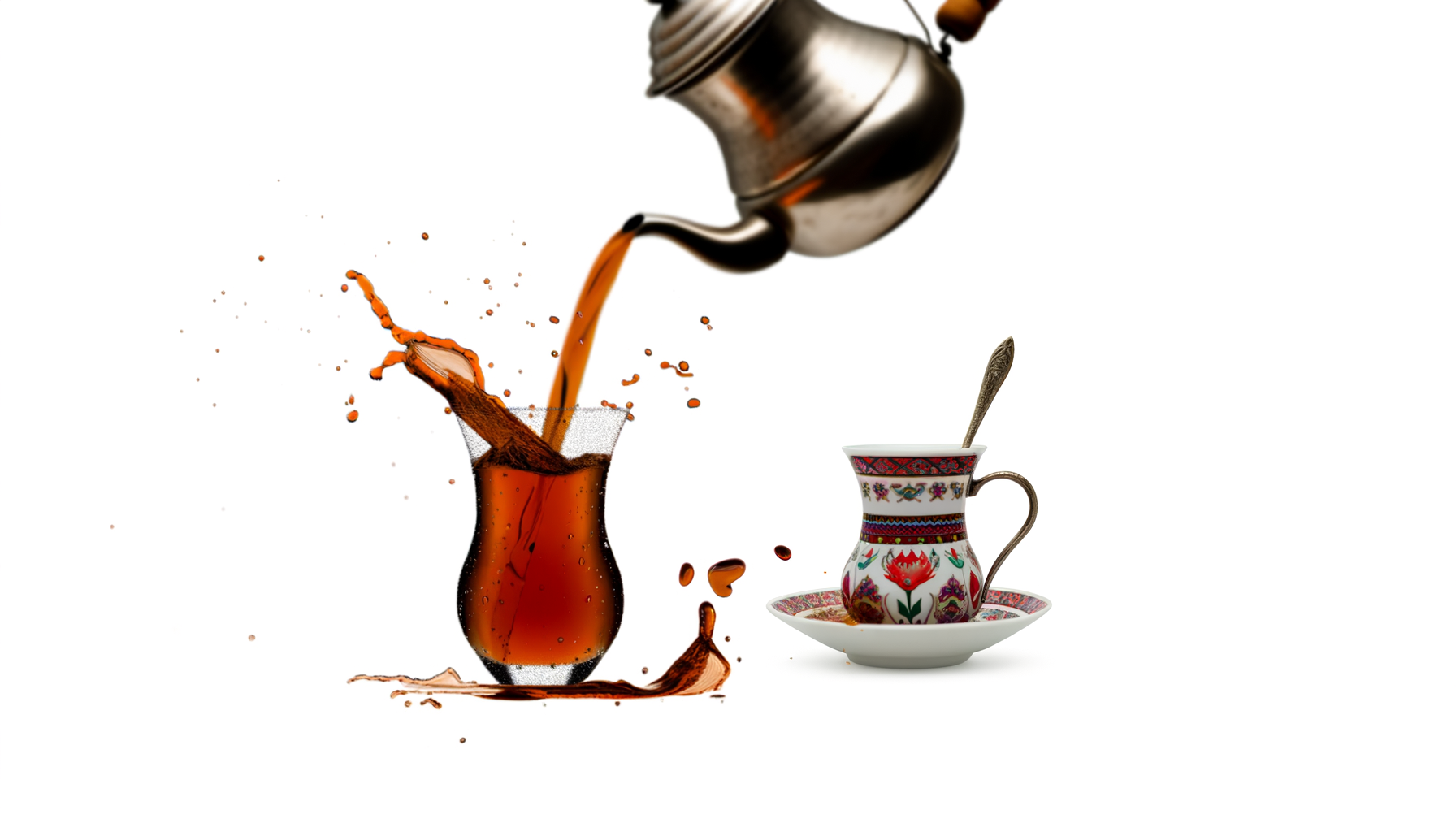 Waarom Turkse thee hoog inschenken?