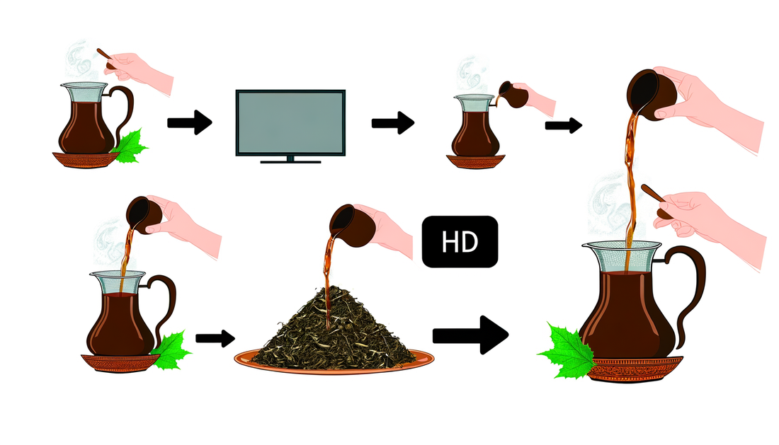 Hoe zet je thee in een Turkse theepot?