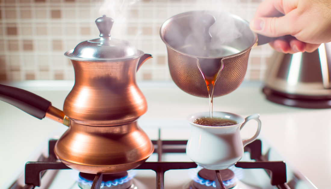 Hoe gebruik je een Turkse theepot?