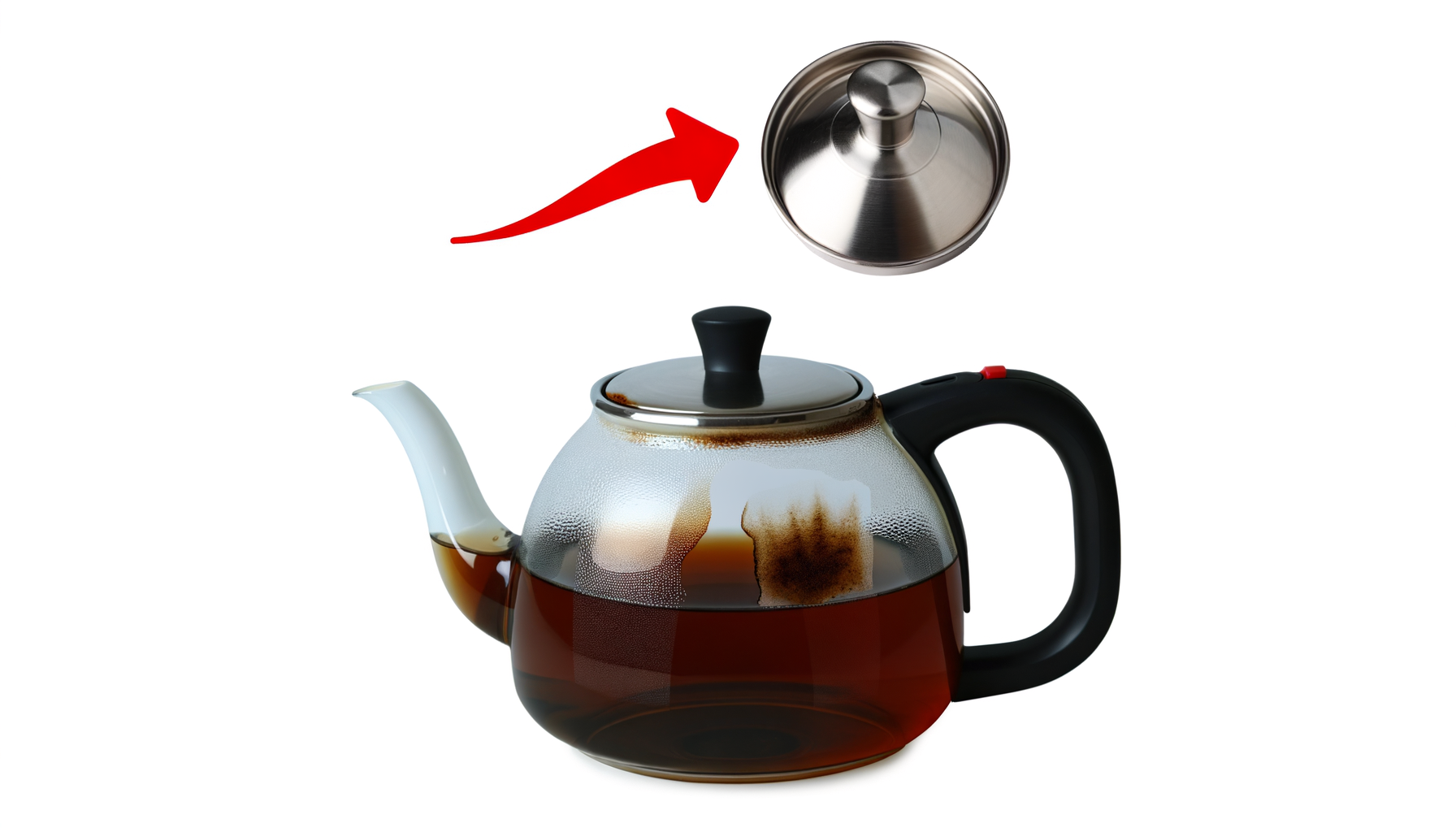 Hoe verwijder ik bruine aanslag uit een theepot?
