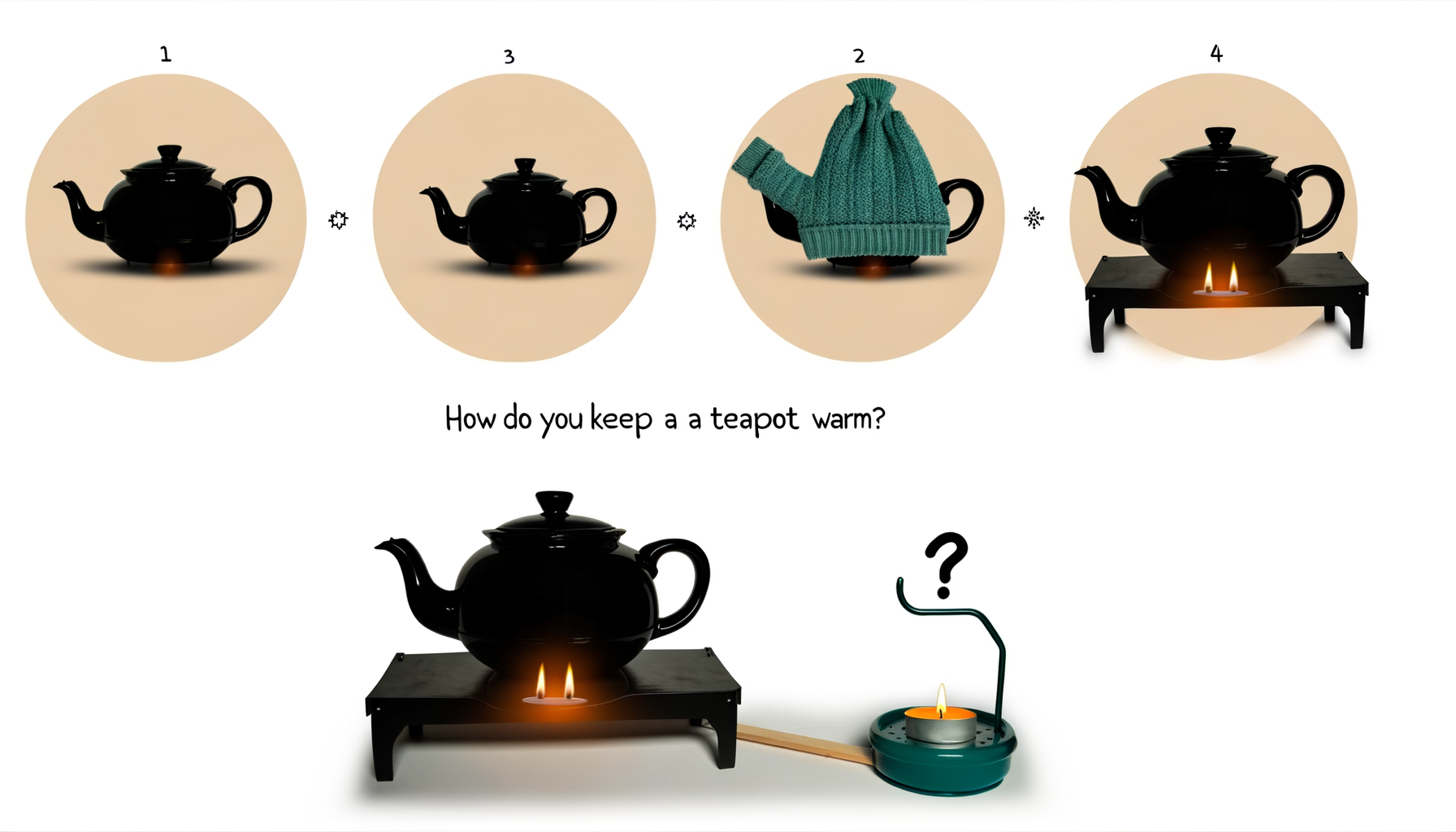 Hoe houd je een theepot warm?