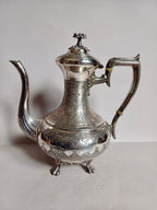 antiek zilveren theepot