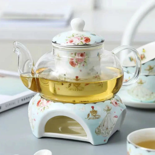 Glazen Theepot Met Warmhouder