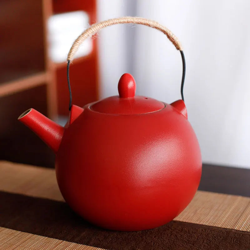 grote theepot 2 liter - Rood