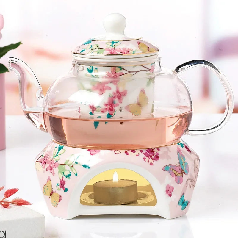 sakura theepot met warmer