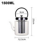 theepot met filter voor losse thee - 1500ML