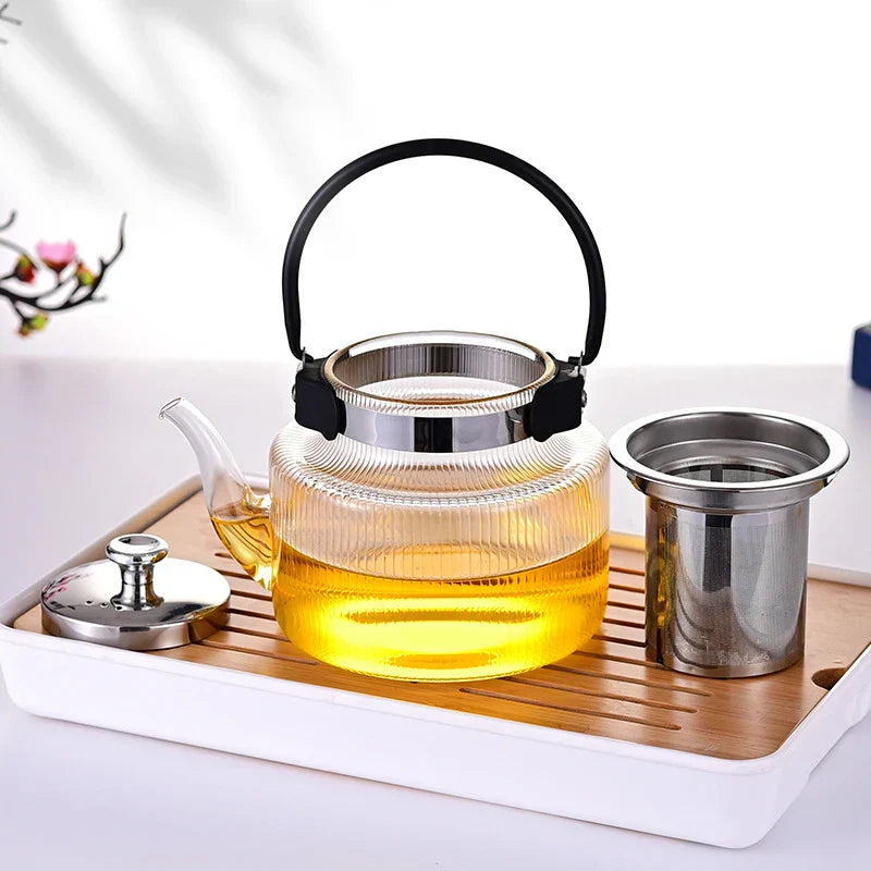 theepot met filter voor losse thee