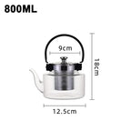 theepot met filter voor losse thee - 800ML