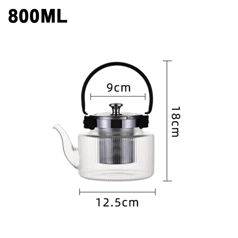 theepot met filter voor losse thee - 800ML