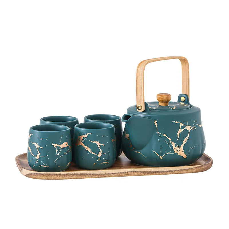 theepot set - GROEN